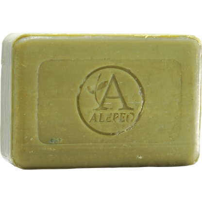 Aleppo Olivenölseife mit Bergamottenduft 100 g – Handgesiedete Naturseife – Frischer Zitrusduft