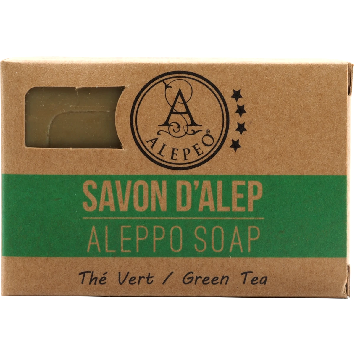 Aleppo Olivenölseife mit Grüner Tee-Duft 100 g