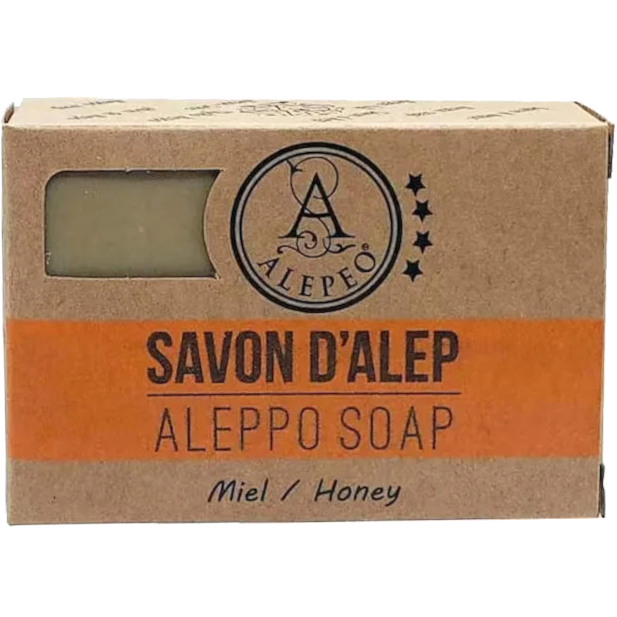 Aleppo Olivenölseife mit Honigduft 100 g – Handgesiedete Naturseife – Sanfte Pflege