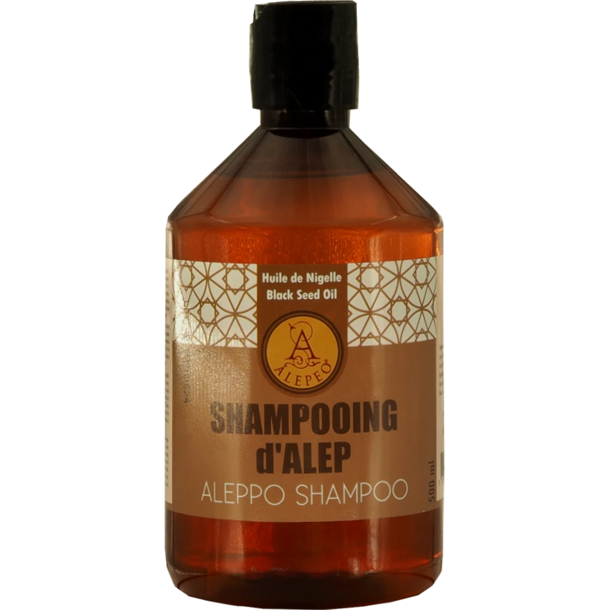 Aleppo Shampoo mit Schwarzkümmelöl 500 ml – Mildes Olivenöl Shampoo – Natürliche Haarpflege