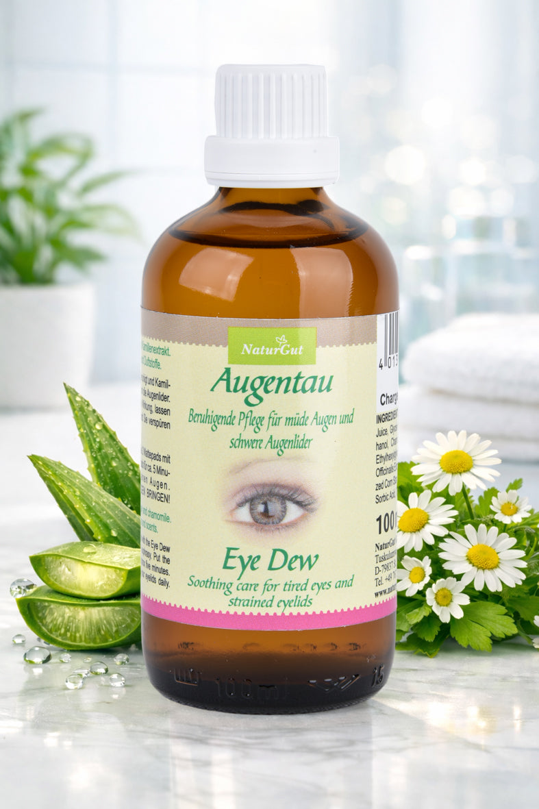 Soin contour des yeux rafraîchissant pour les yeux fatigués et les paupières lourdes | À l'aloe vera, à l'euphraise et à l'extrait de camomille | Sans colorants ni parfums de synthèse | 100 ml