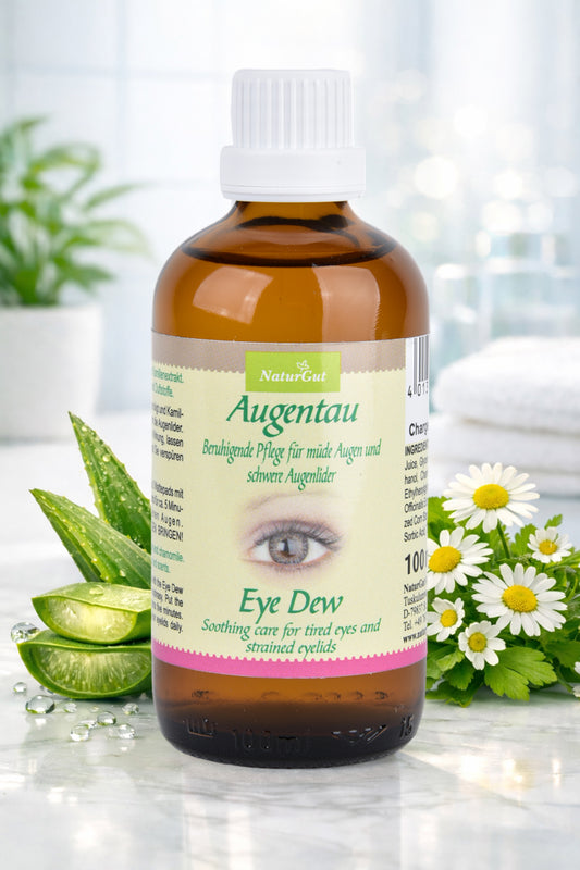 Soin contour des yeux rafraîchissant pour les yeux fatigués et les paupières lourdes | À l'aloe vera, à l'euphraise et à l'extrait de camomille | Sans colorants ni parfums de synthèse | 100 ml