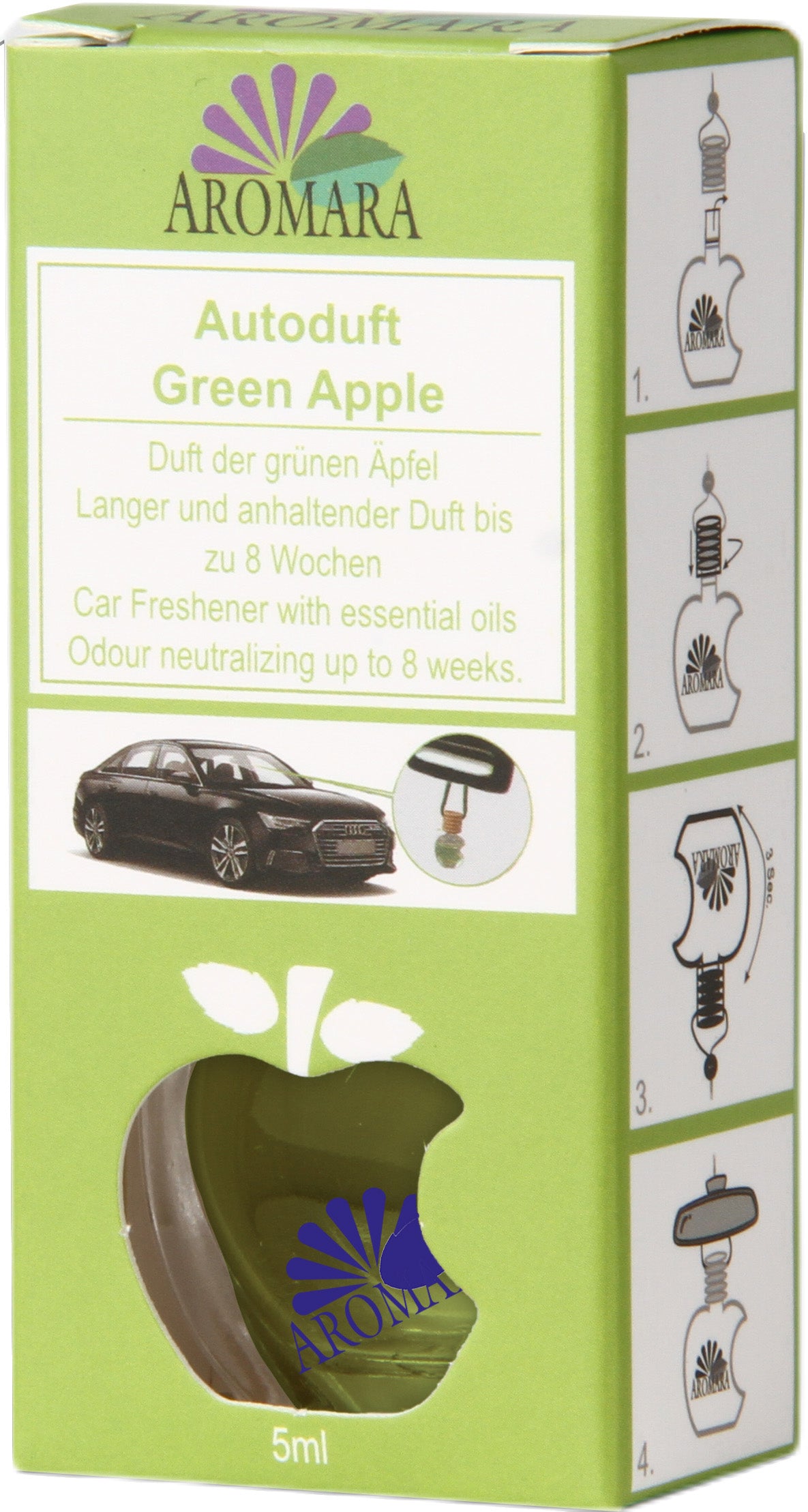 Aromara Autoduft Green Apple Lufterfrischer Duftspender frischer Apfelduft