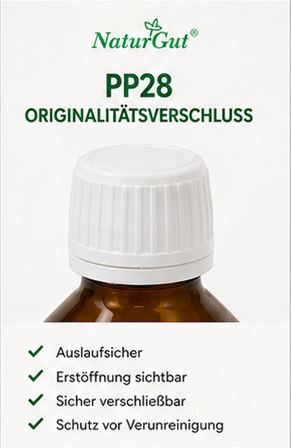 10 x 250 ml Braunglasflaschen | Apothekerflaschen aus Braunglas mit PP28 Originalitätsverschluss | Laborflaschen für Öle, Tinkturen & DIY | 10er Set