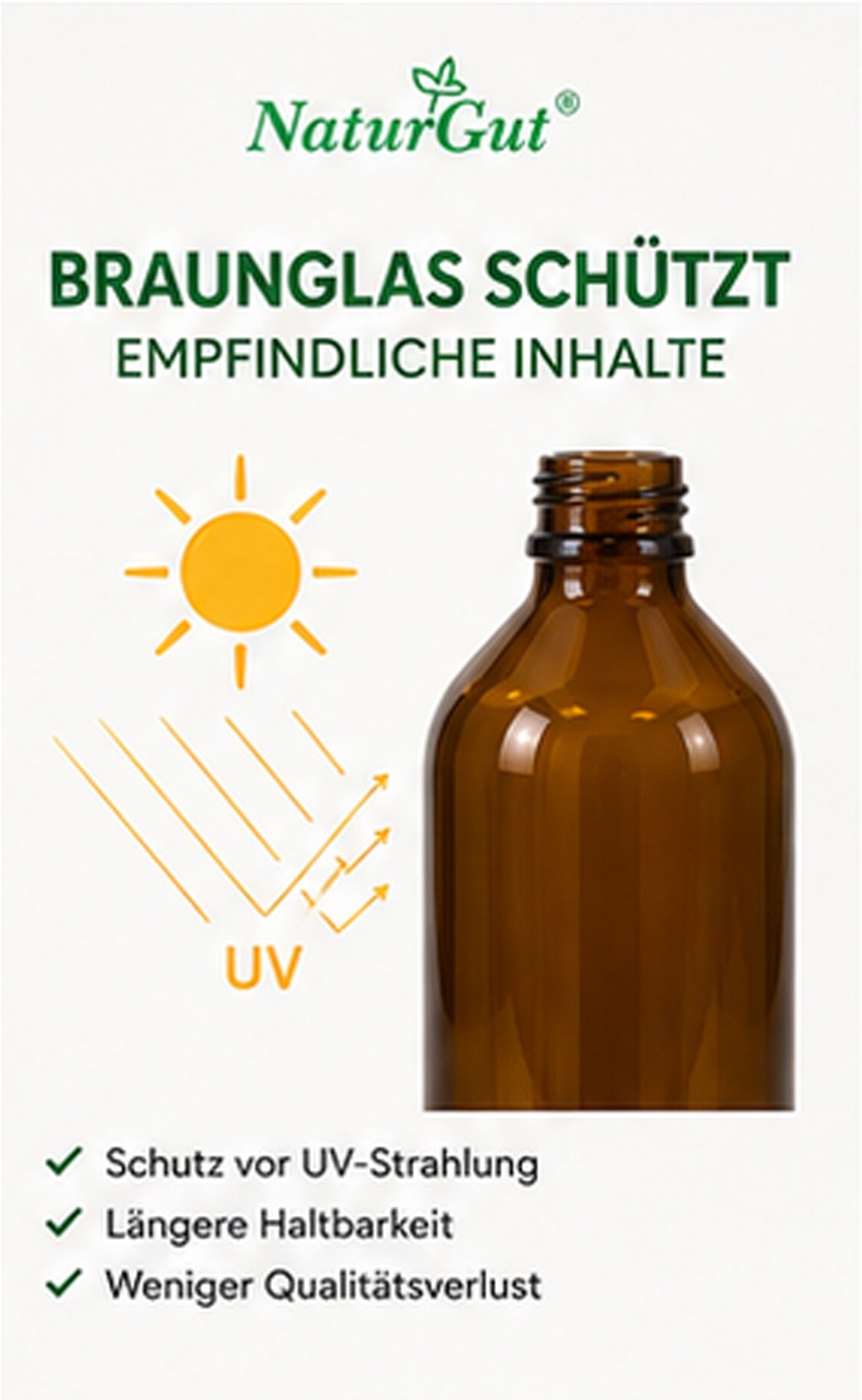 10 x 250 ml Braunglasflaschen | Apothekerflaschen aus Braunglas mit PP28 Originalitätsverschluss | Laborflaschen für Öle, Tinkturen & DIY | 10er Set