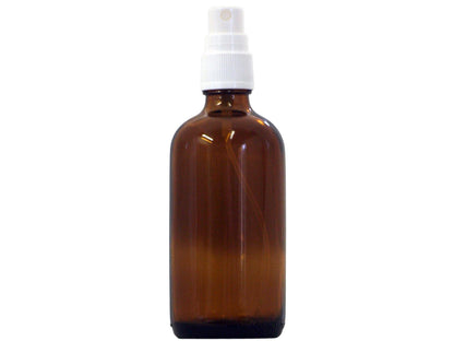5 x 100ml Braunglasflasche mit Sprühkopf und Schutzkappe