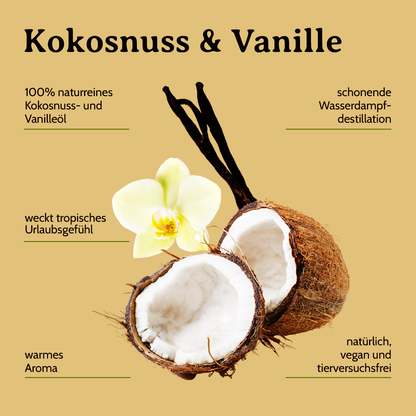Raum-Wäschespray Cocos-Vanille Zauber 100ml - Ihr exotisches Raumduft-Duftspray
