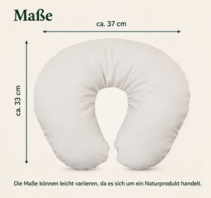 Croissant d'épeautre bio Coussin de nuque naturel env. 37x33 Coussin de voyage