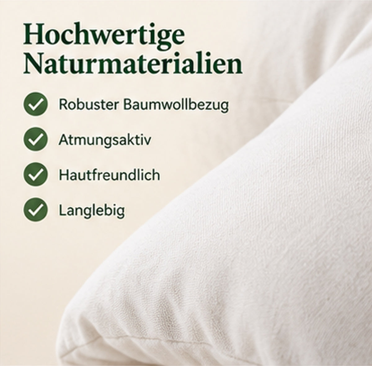 Croissant d'épeautre bio Coussin de nuque naturel env. 37x33 Coussin de voyage