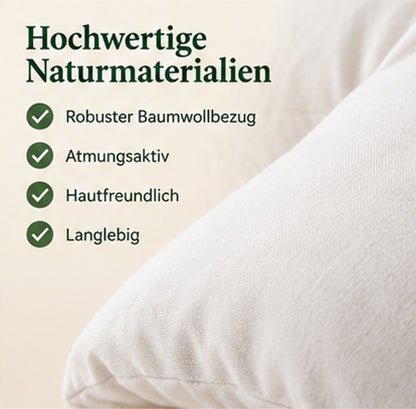 Croissant d'épeautre bio Coussin de nuque naturel env. 37x33 Coussin de voyage