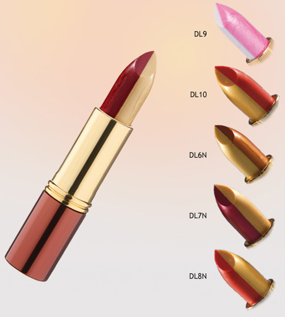 Ikos Duo Lippenstift apricot - samtbraun - Lippenstift DL6N