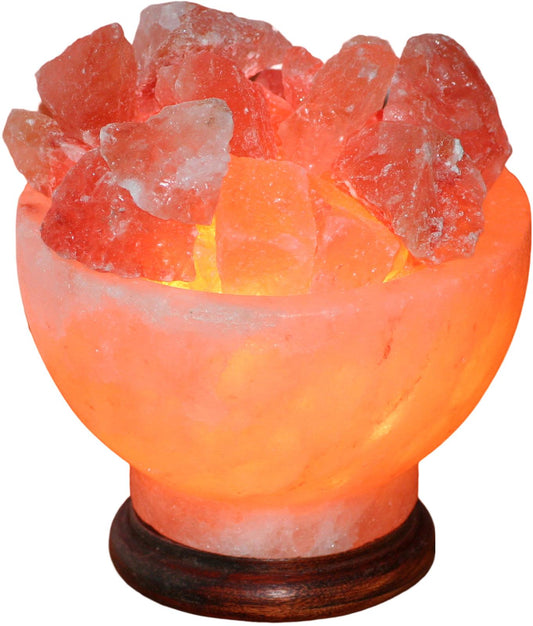 Crystal Salt Fire Bowl Salt from a foothill of the Himalayas/Pakistan Salt Lamp 