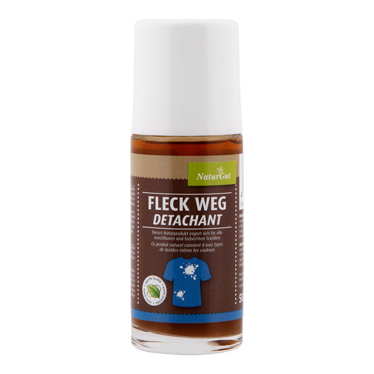 Sapdu Clean Fleck Weg Roll-On 50 ml – Effektiver Fleckenentferner mit Gallseife & ätherischen Ölen für Kleidung, Polster & Teppiche – Praktische Roll-On-Anwendung für unterwegs