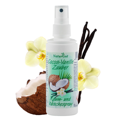 Raum-Wäschespray Cocos-Vanille Zauber 100ml - Ihr exotisches Raumduft-Duftspray