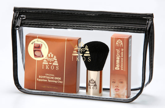 Coffret d'initiation Ikos Traveler - Dermaprof avec terre égyptienne et pinceau