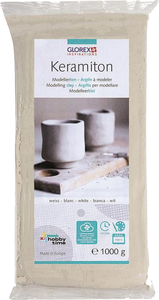 Keramiton, white 1kg modeling clay modeling compound