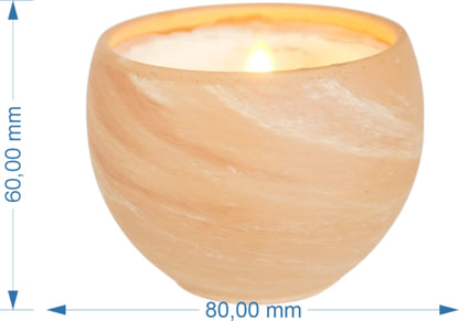 Natural light rapeseed wax candle lemon/eucalyptus scent handmade rapeseed candle