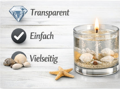 Gel bougie avec mèche 400g