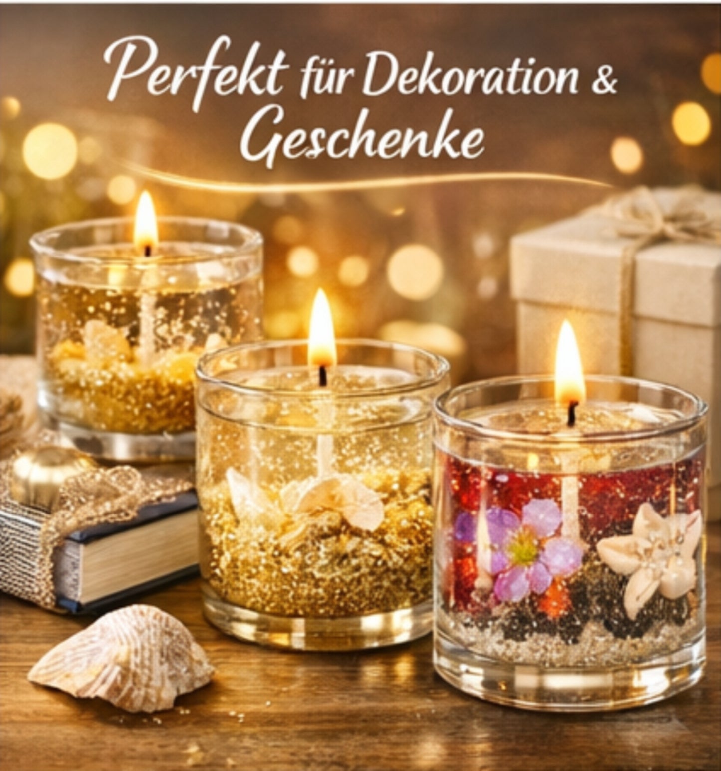 Gel bougie avec mèche 400g