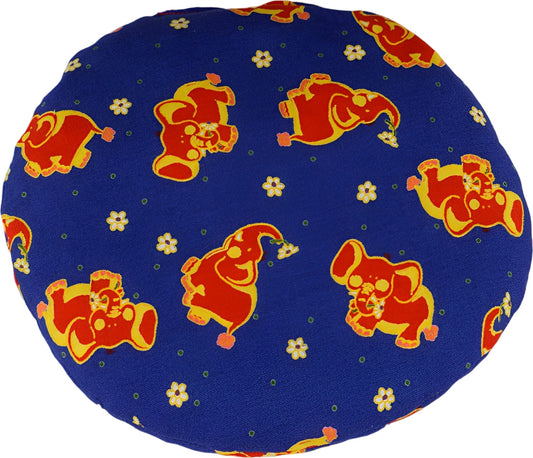 Cherry stone pillow Cherry stone bag Elephants blue approx. Ø 20cm Heat cushion