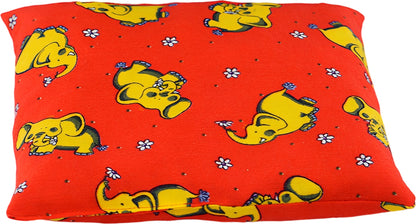 Kirsckernkissen Kirschsteinsäckchen Kinder Elefanten rot ca.18x18cm Wärmekissen