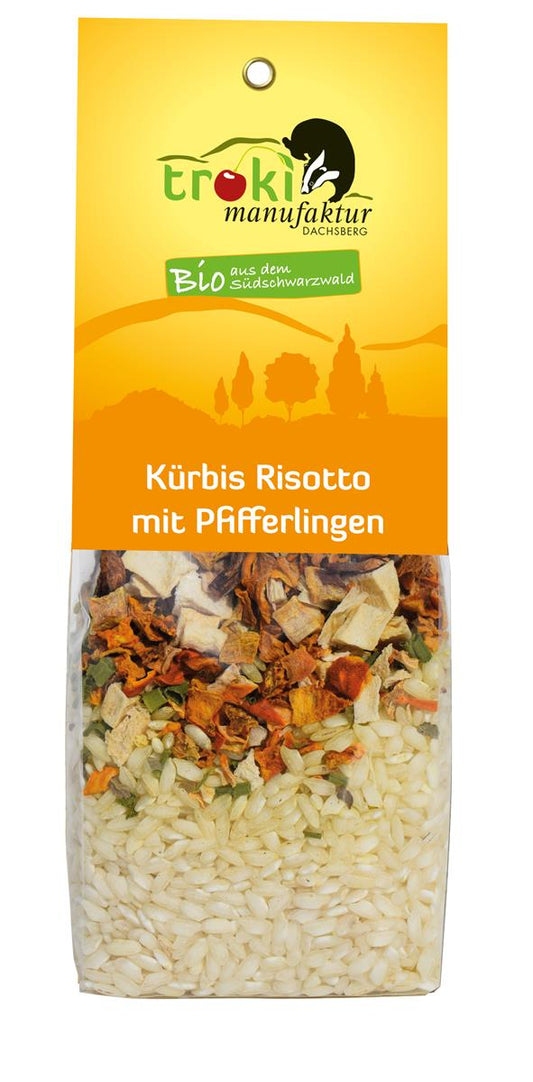 Risotto de potiron aux girolles 250g bio