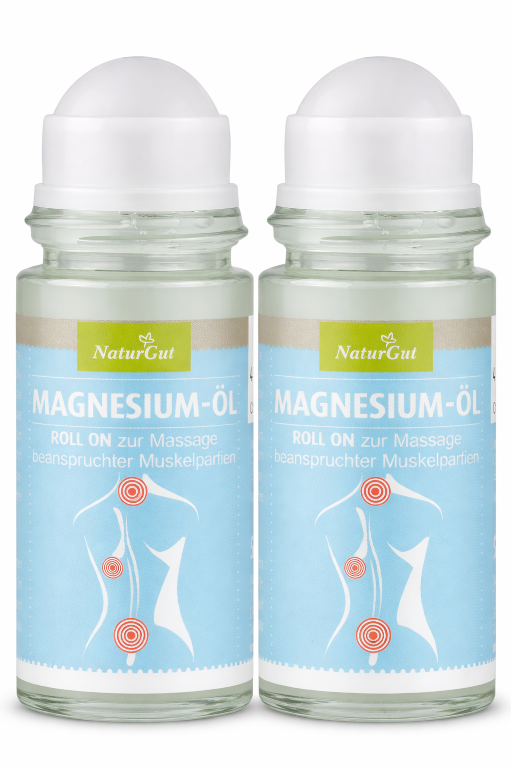 Magnesium-Öl Roll On 2x50 ml – Konzentrat Magnesiumchlorid-Lösung zur äußerlichen Anwendung – Entspannung, Regeneration & Muskelpflege