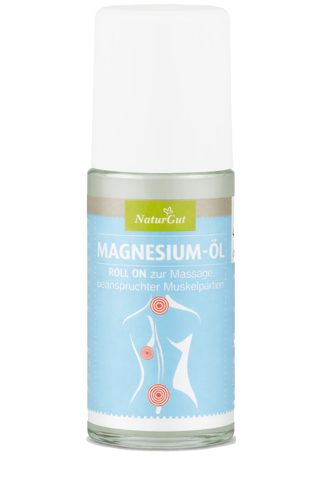 Magnesium-Öl Roll On 50 ml – Konzentrat Magnesiumchlorid-Lösung zur äußerlichen Anwendung – Entspannung, Regeneration & Muskelpflege – praktischer Roll-On-Applikator