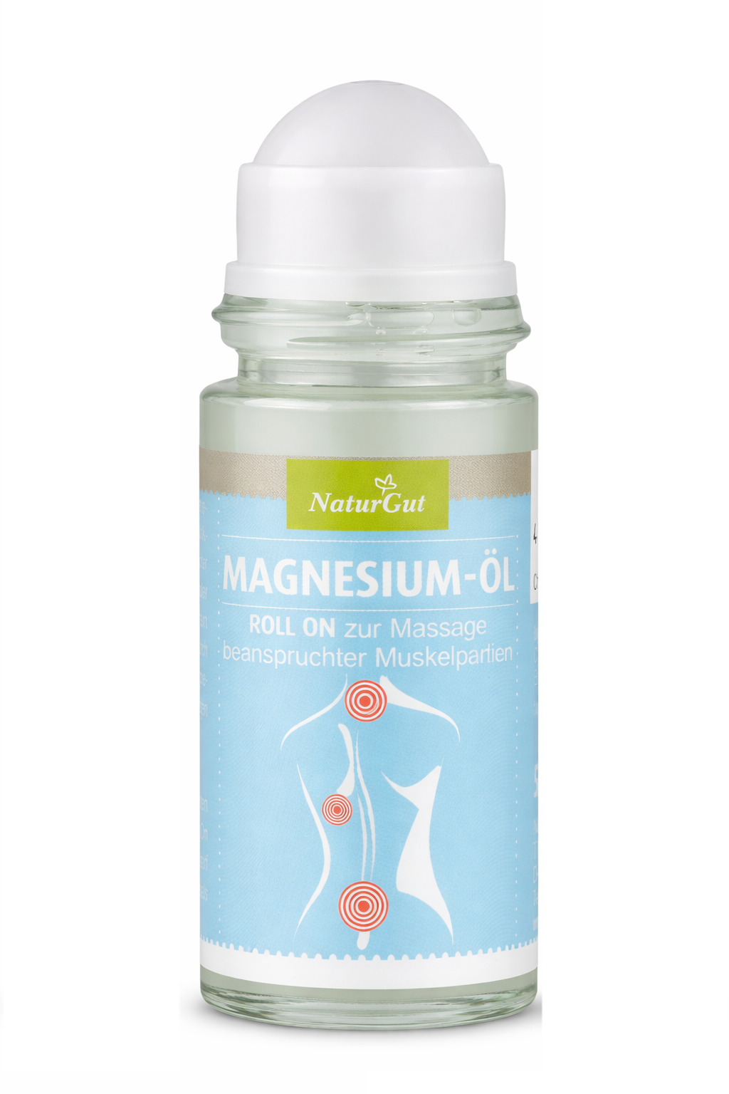 Magnesium-Öl Roll On 50 ml – Konzentrat Magnesiumchlorid-Lösung zur äußerlichen Anwendung – Entspannung, Regeneration & Muskelpflege – praktischer Roll-On-Applikator