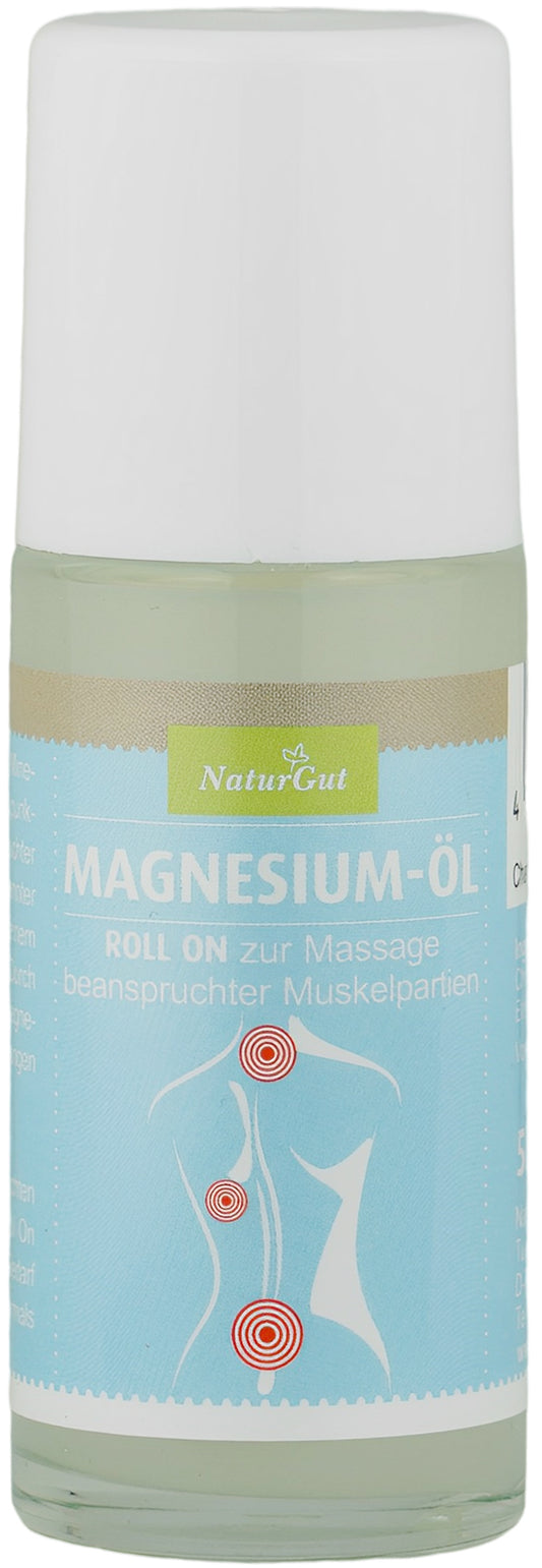 Huile de magnésium roll-on relaxation et régénération pour muscles stressés 50ml