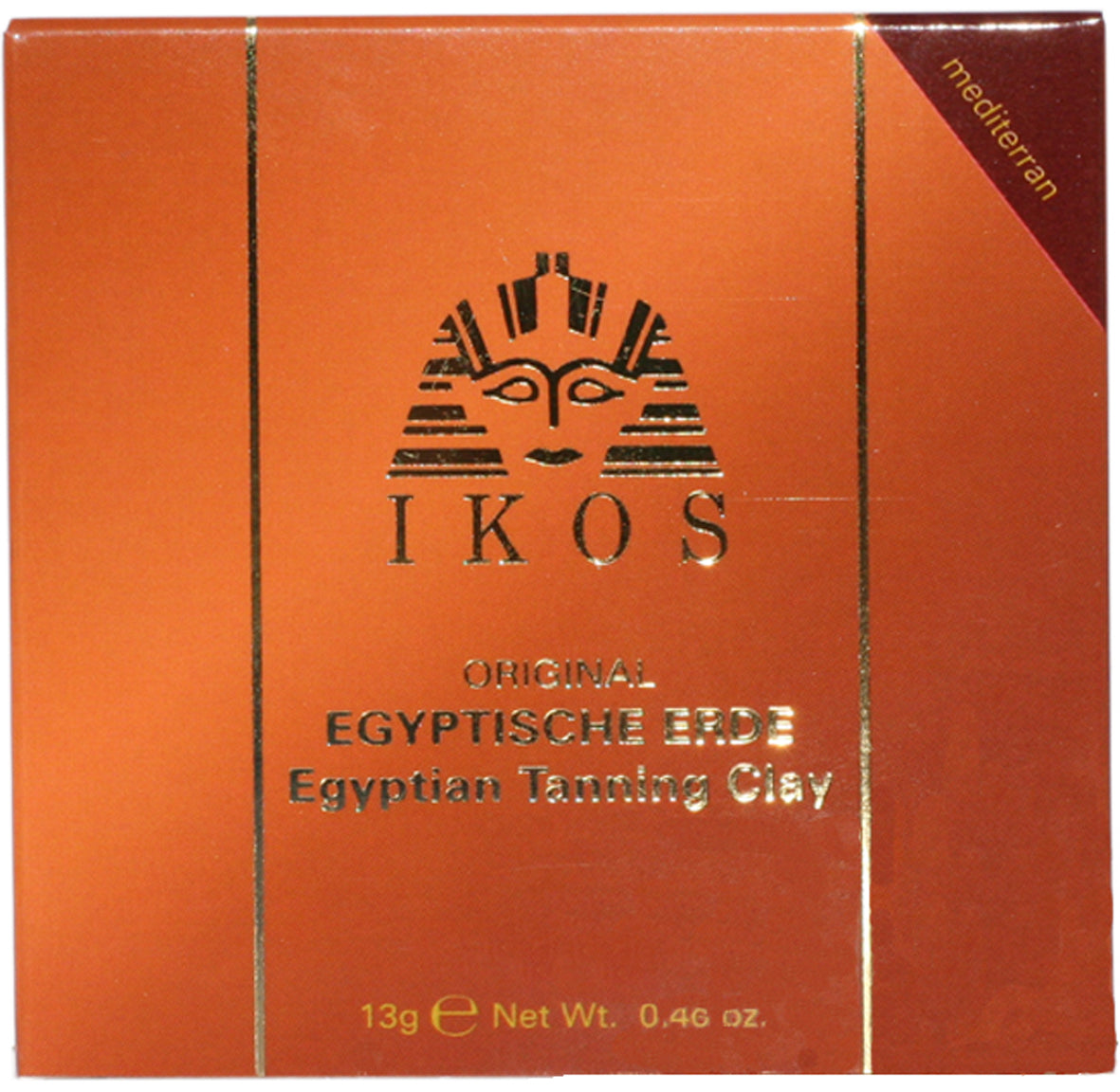 Ikos Original Egyptische Erde 13g mediterran mit Kabuki Puderpinsel VEGAN