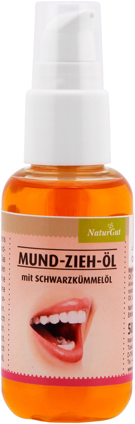 Mund-Zieh-Öl 50ml mit Schwarzkümmelöl Ölziehen-Ölkauen Mundziehöl