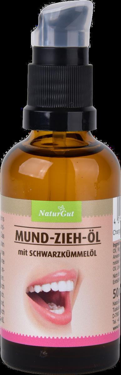 Mund-Zieh-Öl 50 ml – mit Schwarzkümmelöl, Sanddorn- & Pfefferminzöl • tägliche Reinigung frischer Atem