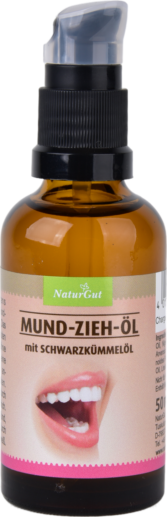 Mund-Zieh-Öl 50 ml – mit Schwarzkümmelöl, Sanddorn- & Pfefferminzöl • tägliche Reinigung frischer Atem