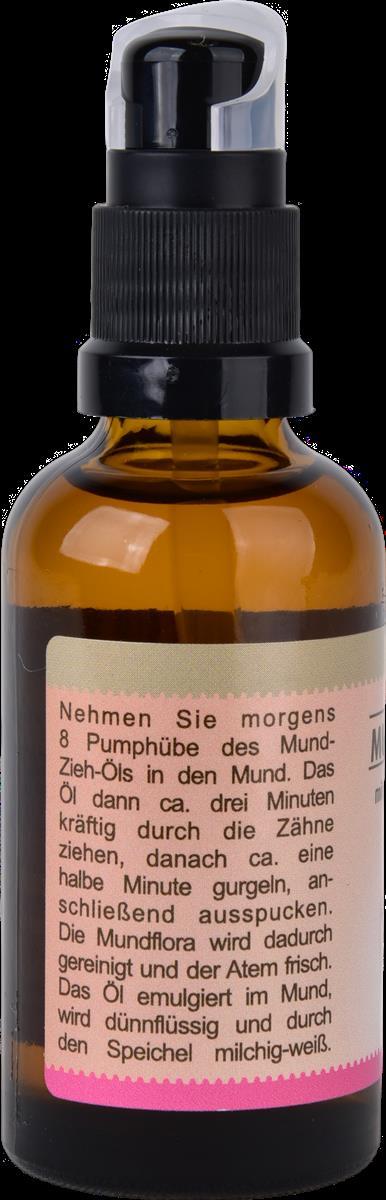 Mund-Zieh-Öl 100 ml mit Schwarzkümmelöl, Sanddorn- & Pfefferminzöl  tägliche Reinigung frischer Atem