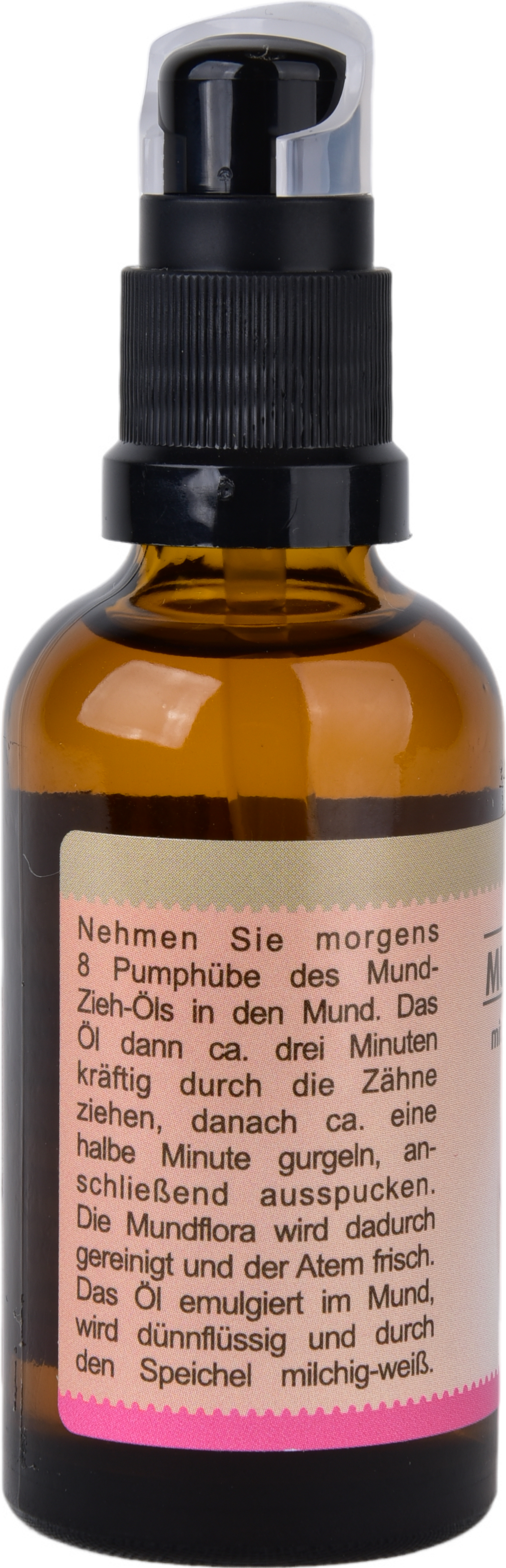 Mund-Zieh-Öl 100 ml mit Schwarzkümmelöl, Sanddorn- & Pfefferminzöl  tägliche Reinigung frischer Atem