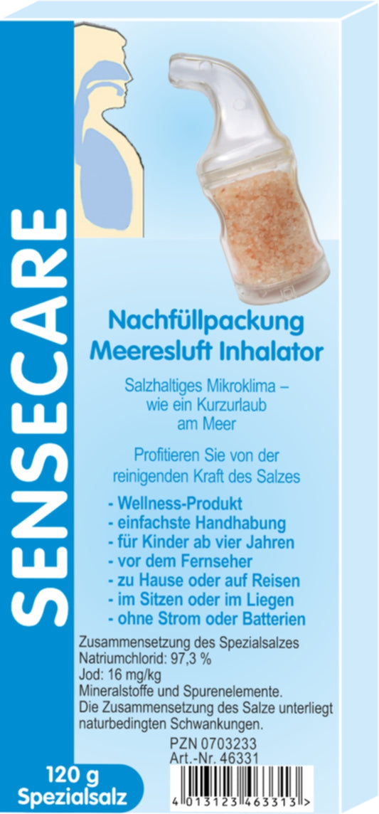 Sensecare Nachfüllpackung Kristallsalz-Granulat für Meeresluft Inhalator 120 g