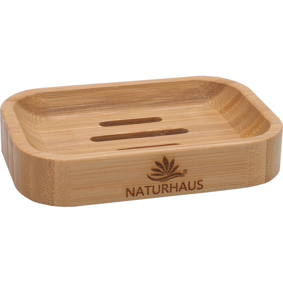 Bambus Seifenschale mit Ablauf – Nachhaltige Seifenablage aus Holz für Bad & Küche – Wasserablauf Seifenhalter, plastikfrei