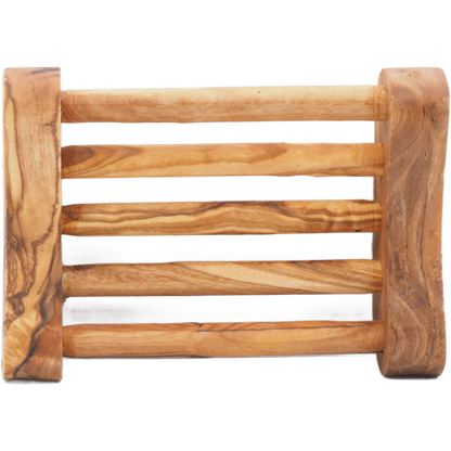 Seifenablage aus Olivenholz – Handgefertigte Seifenschale mit Ablauf – Nachhaltiger Seifenhalter
