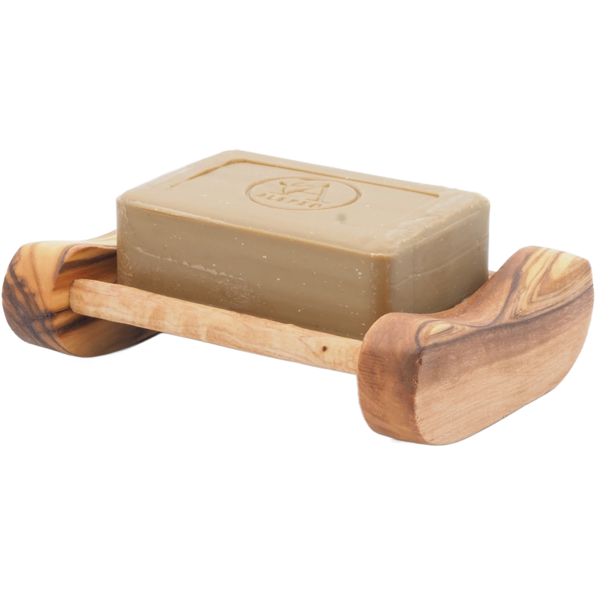 Seifenablage aus Olivenholz – Handgefertigte Seifenschale mit Ablauf – Nachhaltiger Seifenhalter