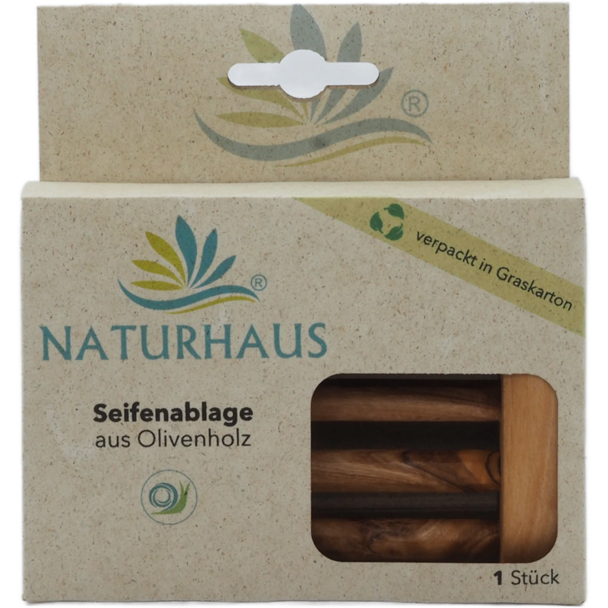 Seifenablage aus Olivenholz – Handgefertigte Seifenschale mit Ablauf – Nachhaltiger Seifenhalter