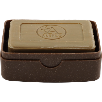 Seifendose aus Zuckerrohr braun – Nachhaltige Reise Seifenbox – Plastikfreie Aufbewahrung