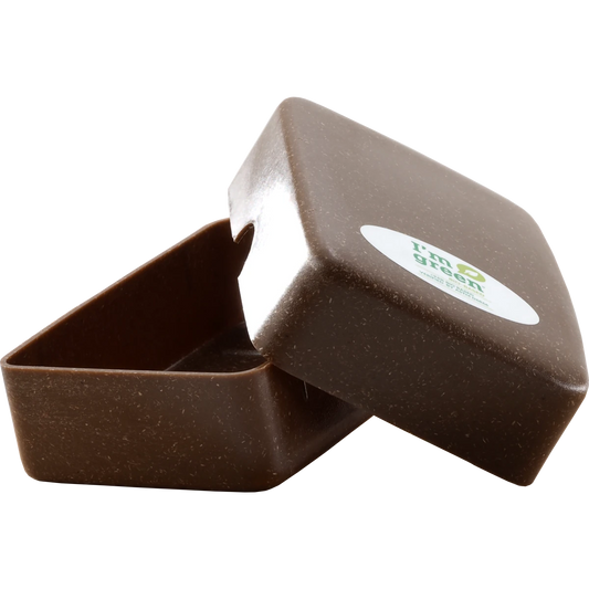 Seifendose aus Zuckerrohr braun – Nachhaltige Reise Seifenbox – Plastikfreie Aufbewahrung