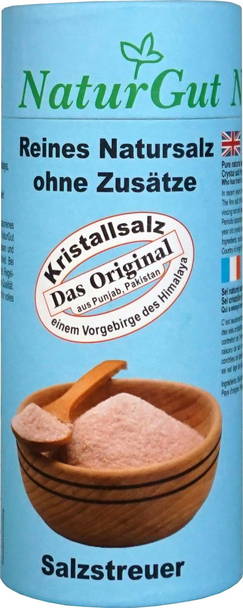 Kristallsalz aus dem Vorgebirge des Himalaya-Punjab/Pakistan fein Streudose 350g