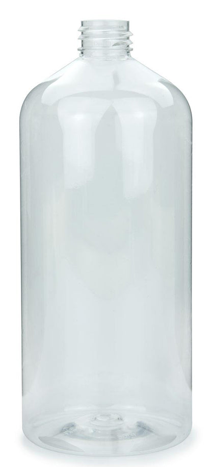 6 x PET Flaschen 1l klar mit Spenderpumpe schwarz Klarsicht Flasche Spenderpumpe