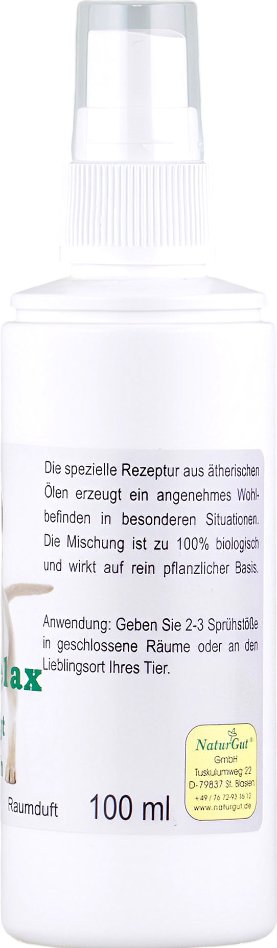 Pet Relax Spray Anti Stress 100ml Duftspray Zur Beruhigung Entspannung Ruhe