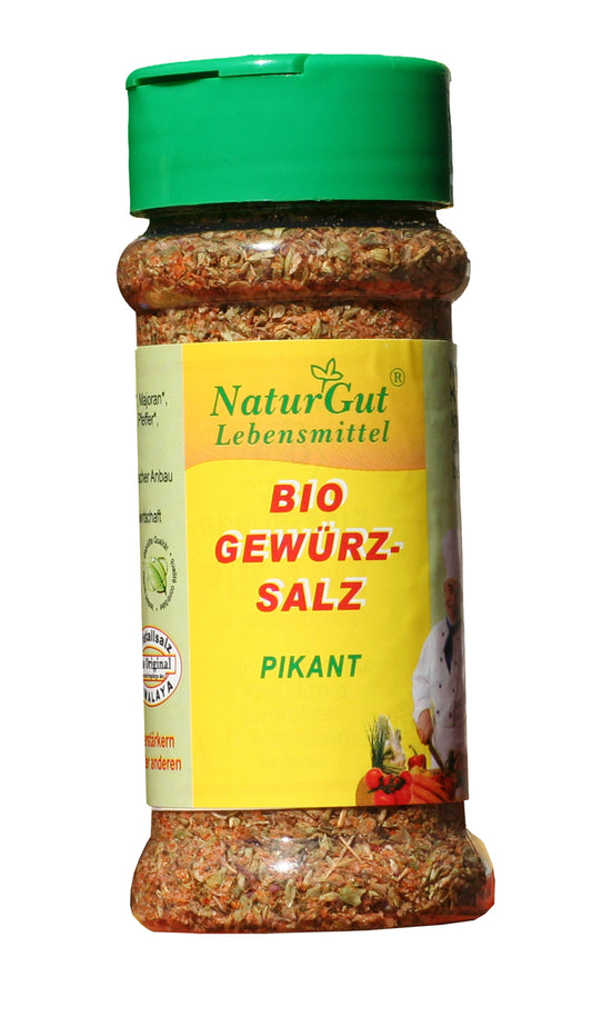 Bio Gewürzsalz Pikant 80g Kräutersalz Gewürze Kristallsalz Kräutern Kräutersalz Salzgemisch