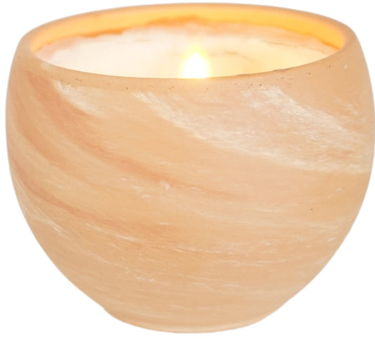 Rapeseed wax candle Citridiol PMD19 with lemon eucalyptus scent