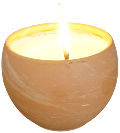Natural light rapeseed wax candle lemon/eucalyptus scent handmade rapeseed candle