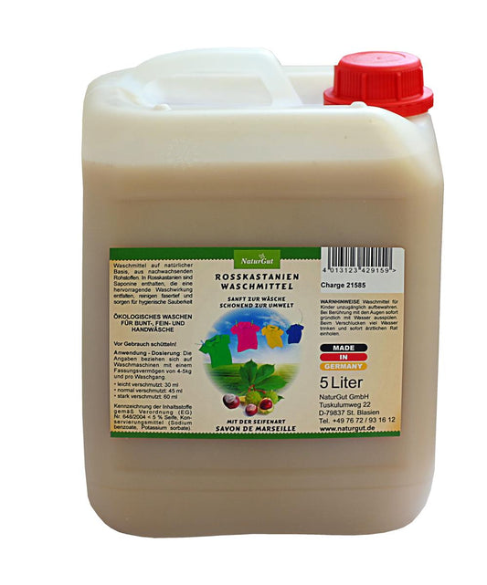 Liquid detergent horse chestnuts with the soap type Savon de Marseille 5L ecological wash